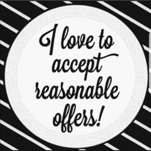 Willing to accept reasonable offers!